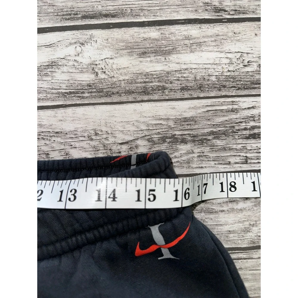 Nike Sportswear Club AOP Fleece‎ Joggers Men large Black Red Gray Swoosh Pants